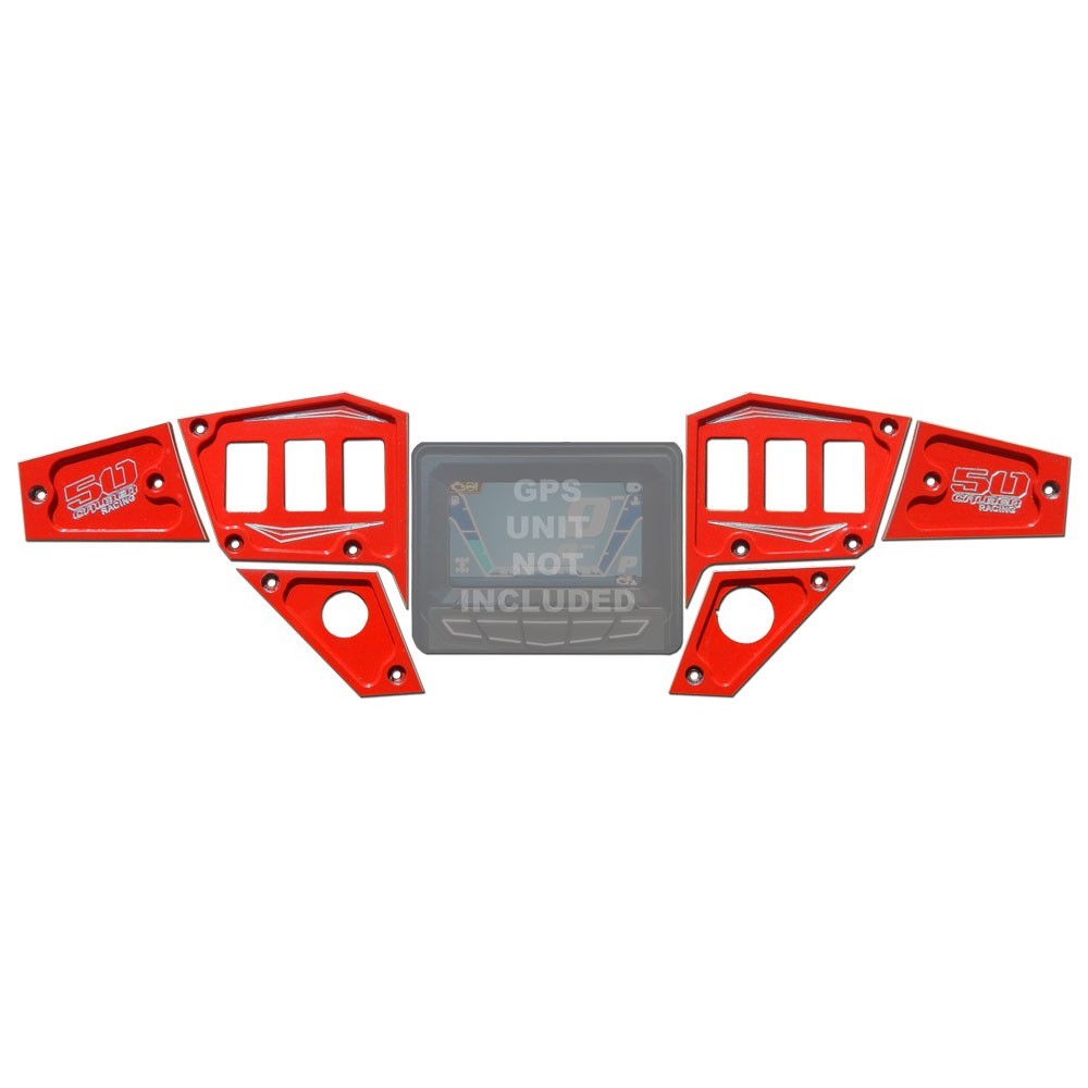 50 Caliber Racing RZR Dash Panel Digital GPS 6 piece