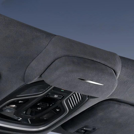 EVSTITAN Suede Car Eyeglass Case for Geely