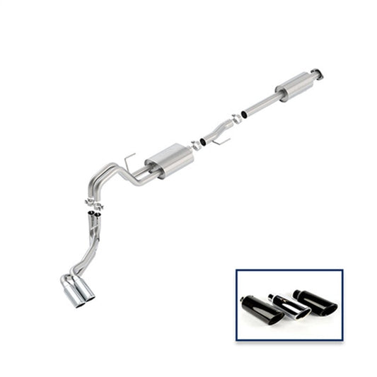 USA Ford Racing 15-18 F-150 5.0L Cat-Back Sport Exhaust System - Side Exit Chrome Tips M-5200-F1550RSCA