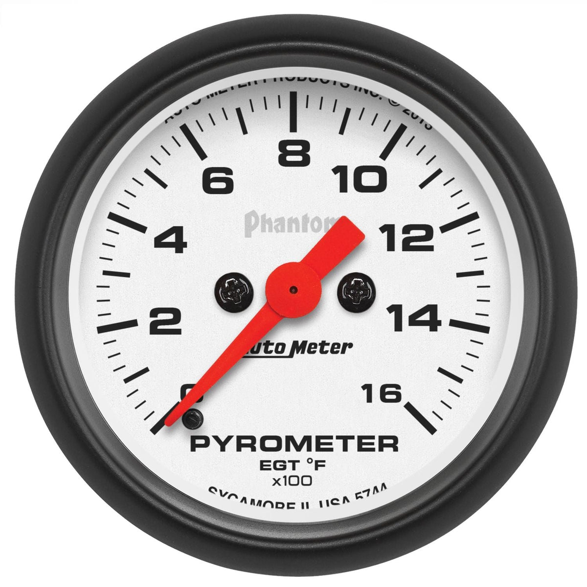 AutoMeter 2-1/16" Pyrometer Gauge Kit, 0-1600 °F, Stepper motor, phantom