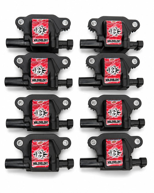 2005–2017 GM LS2/LS3/LS7/LS9/LSA Granatelli 85kV Malevolent Coil Packs – 28-0513-CPM