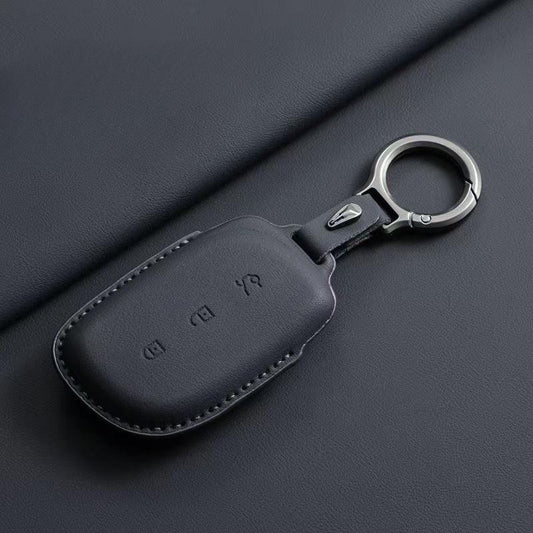 EVSTITAN Luxury Leather Car Key Case Cover Fob Shell for Lynk & Co 02