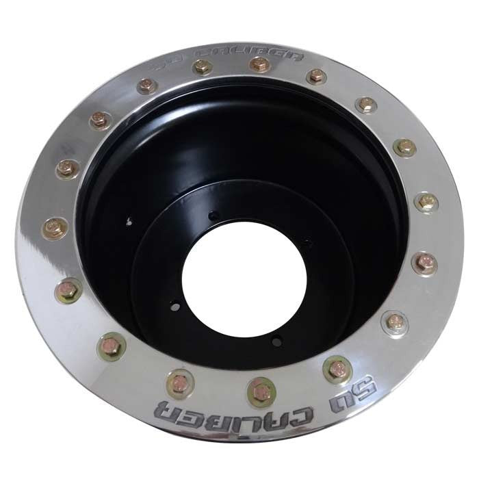 50 Caliber Racing 12x6 Beadlock wheel 4x156 .190 4/2 Black Powdercoat