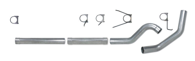 Diamond Eye Kit 4in CB Mflr Rplcment Pipe Sgl AL: 2004.5-2007.5 Dodge Cummins 600