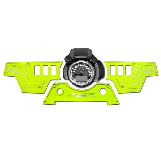 50 Caliber Racing XP1000 3 piece Dash Panel (ONLY) Lime Squeeze