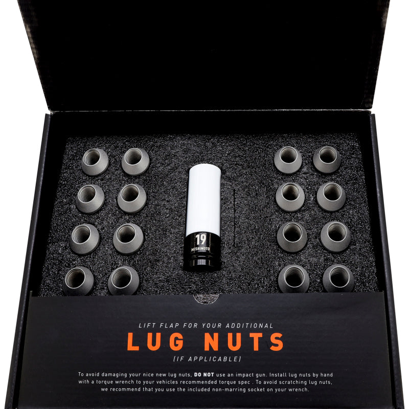 Mishimoto Steel Locking Lug Nuts M14x1.5 20pc Set Silver