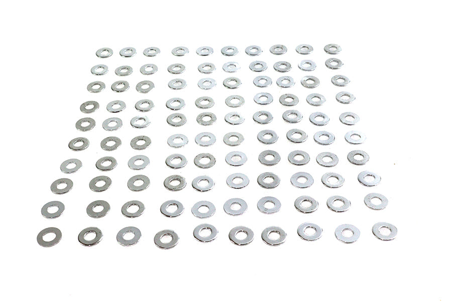 Chrome Flat Washers 1/4 inch Inner Diameter - 23569
