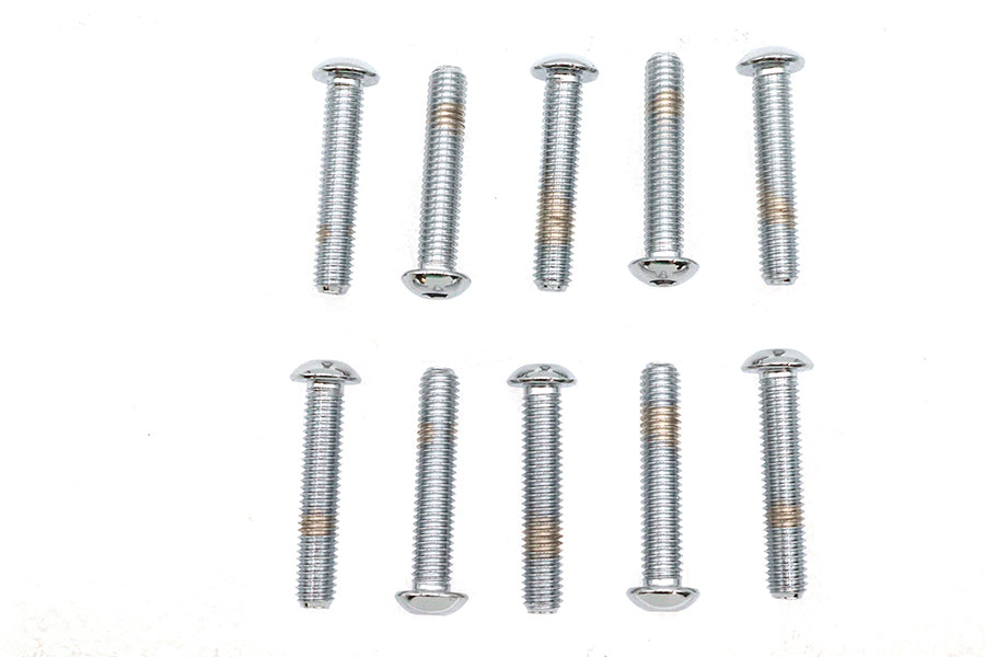 Allen Button Head Screws Chrome 3/8 inch-16 X 2 inch - 13340