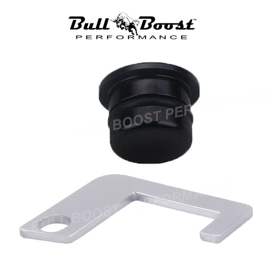 Bull Boost K20 K24 Thermostat Housing Block Off Plug & Bracket For Honda Acura Civic RSX Si