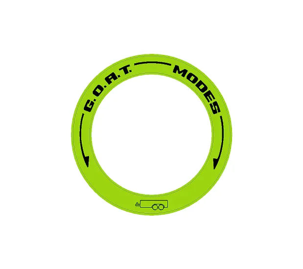 Drive Mode to GOAT Mode Dial Ring Overlay - 2024+ Ranger