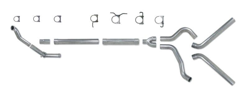Diamond Eye Kit 4in TB Mflr Rplcment PIPEDUALALUM94-97 5 7 3L F250/F350 Pwrstroke Nfs