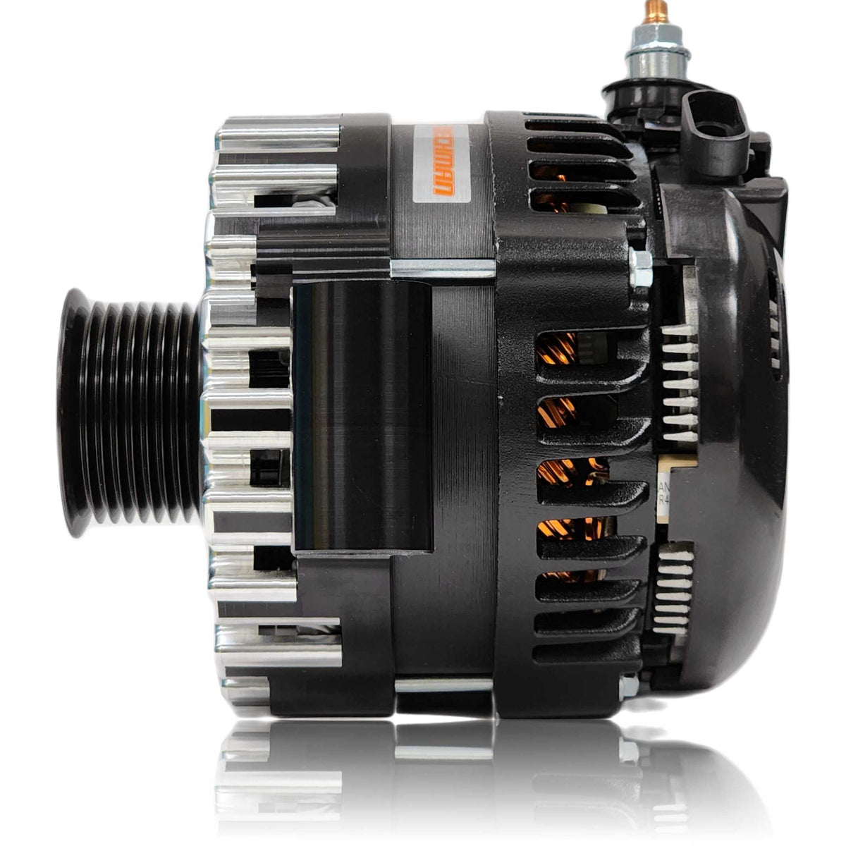 Mechman 400 Amp Billet Elite Alternator for Ford T-Mount 6G Applications
