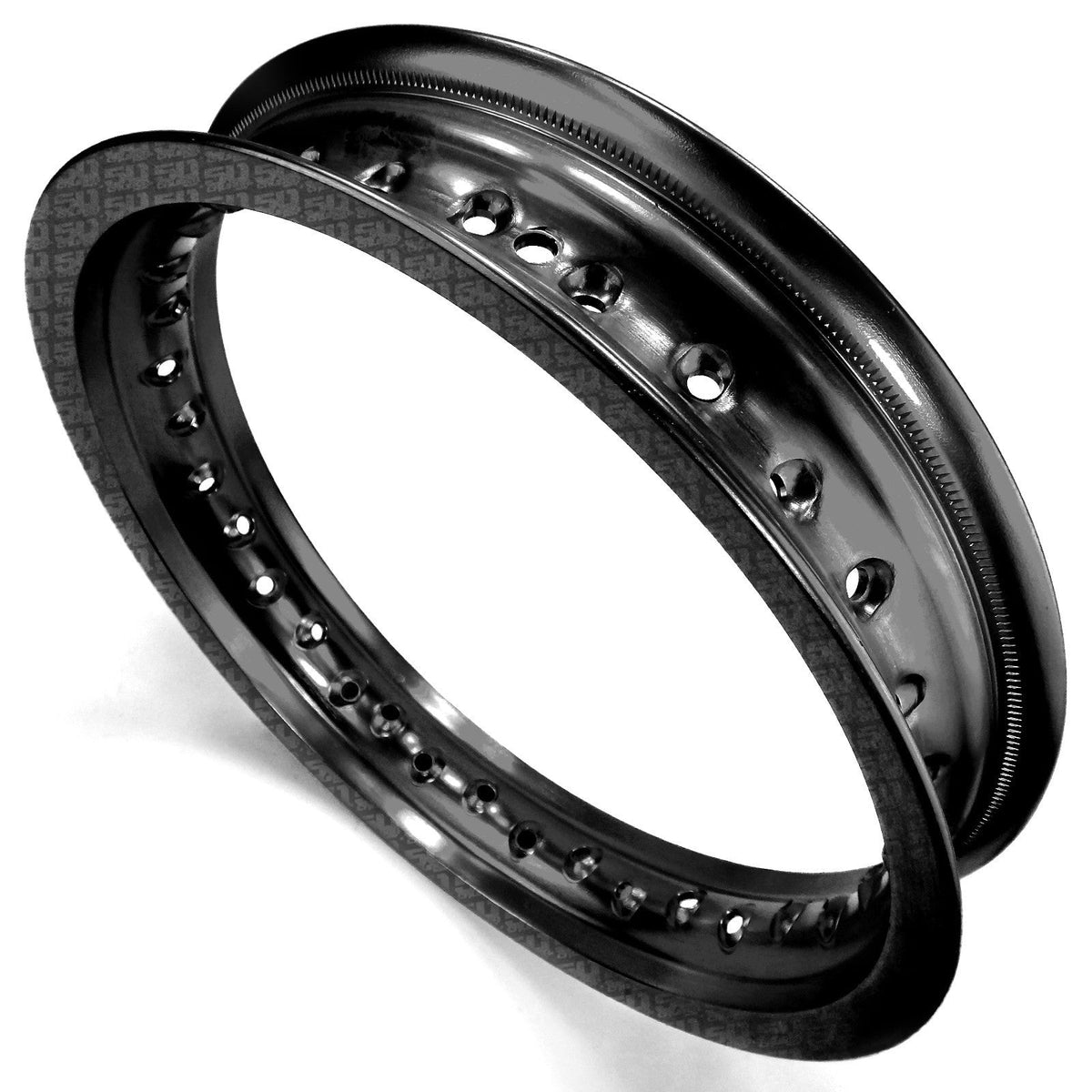 50 Caliber Racing 2 Pit Bike Rims 10 inch 28 Hole + Spokes