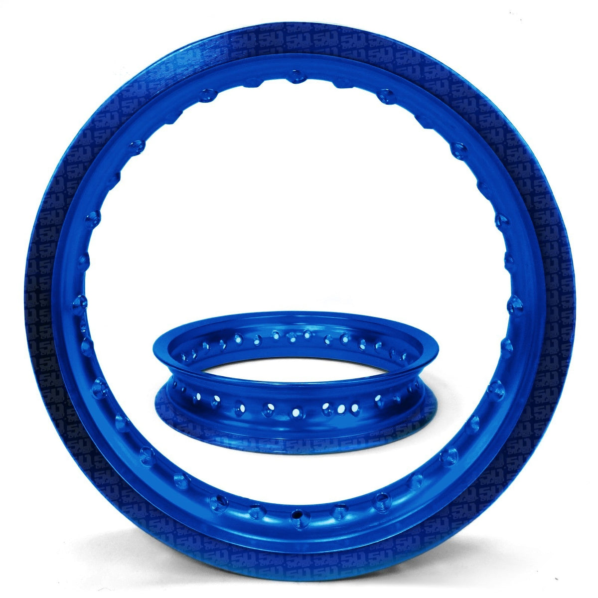 50 Caliber Racing 2 Pit Bike Rims 10 inch 28 Hole + Spokes