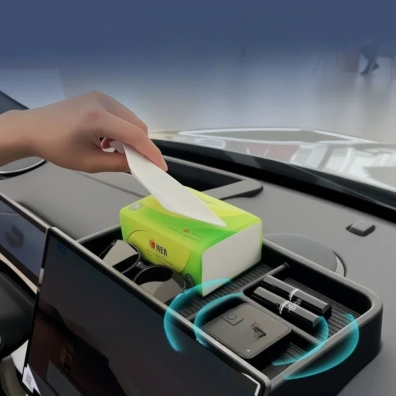 EVSTITAN Center Console Screen Back Storage Box for Geely EX5 EM-i