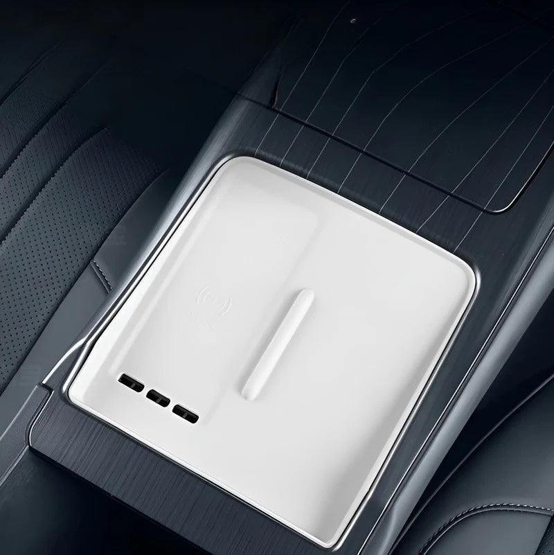 EVSTITAN Center Wireless Charger Silicone Pad & Cup Holder Pad