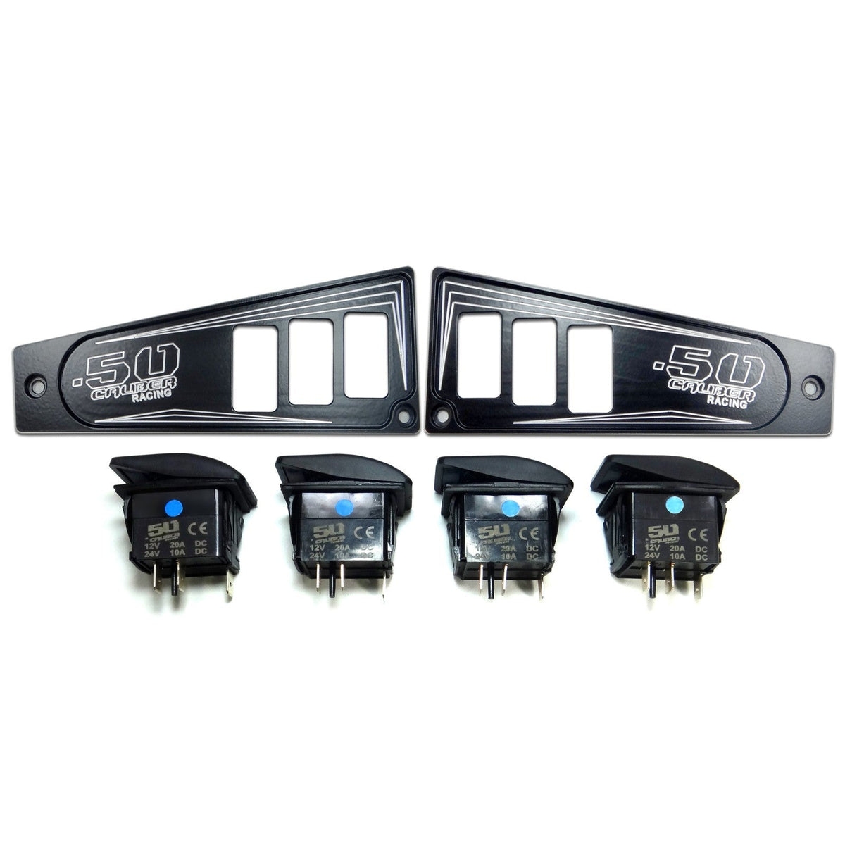 50 Caliber Racing Ride Command XP1000 6 Switch Dash Panel