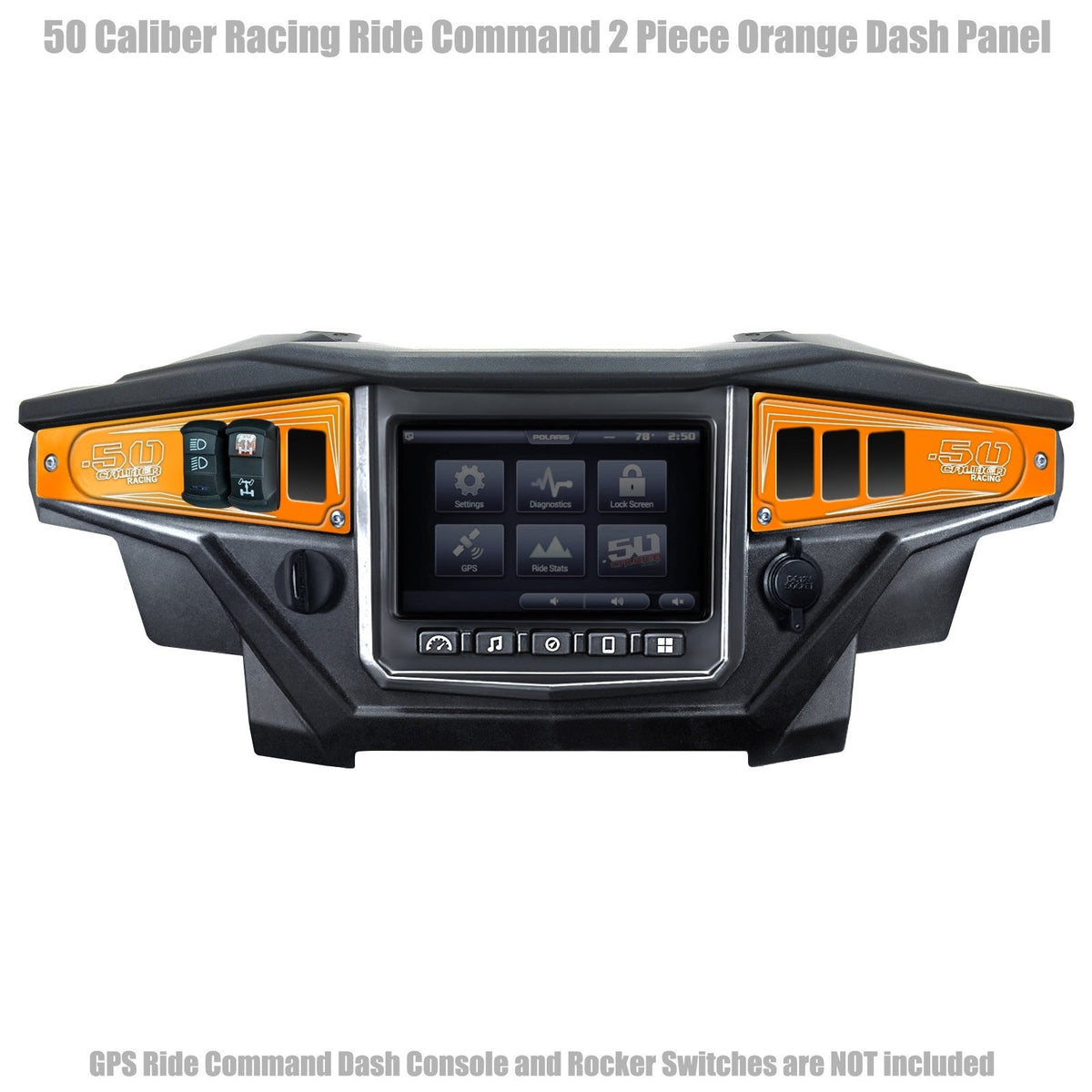 50 Caliber Racing Ride Command XP1000 6 Switch Dash Panel