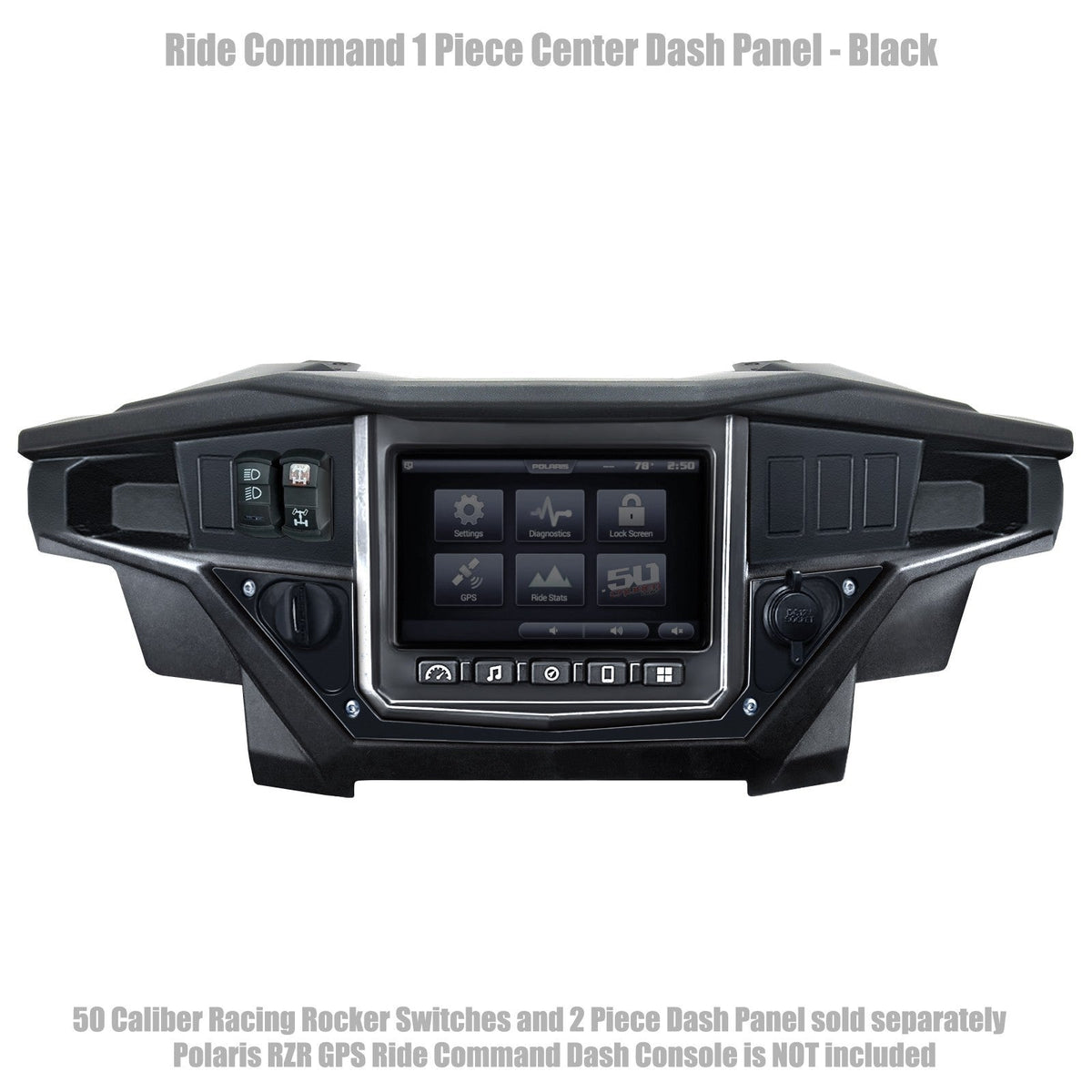 50 Caliber Racing Ride Command XP1000 1 Piece Dash Panel
