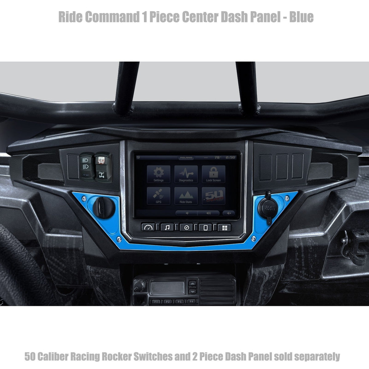 50 Caliber Racing Ride Command XP1000 1 Piece Dash Panel