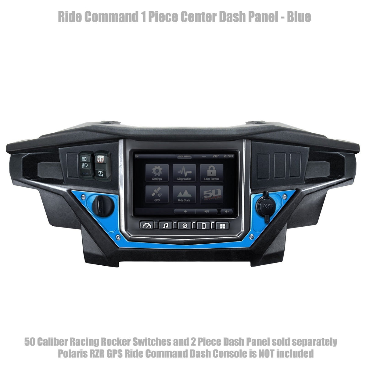 50 Caliber Racing Ride Command XP1000 1 Piece Dash Panel