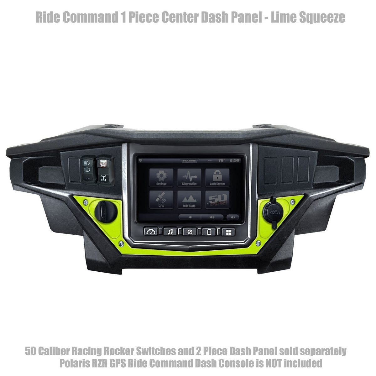 50 Caliber Racing Ride Command XP1000 1 Piece Dash Panel
