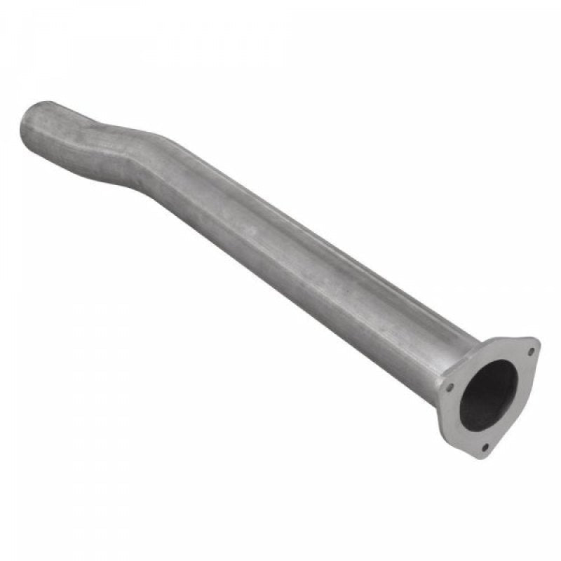 Diamond Eye Int Pipe (bumped Straight) 4in Dpf Back Sgl SS: 2008 Ford 6.4L F250/F350 Weld-on Hanger