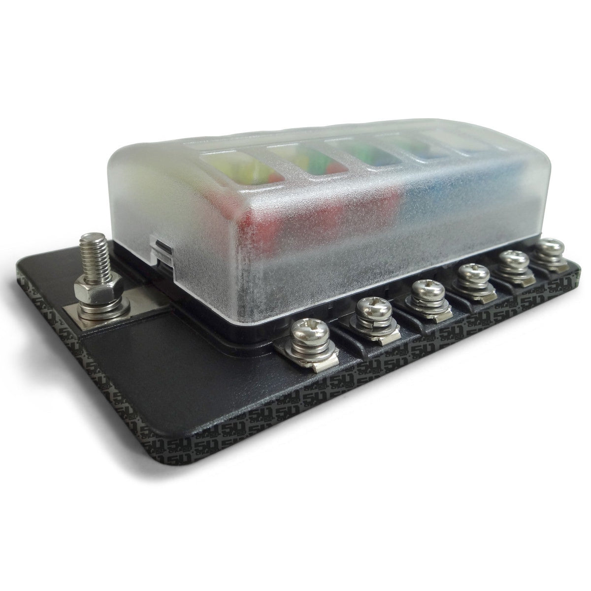 50 Caliber Racing 12 Way Standard LED Circuit Screw Fuse Block
