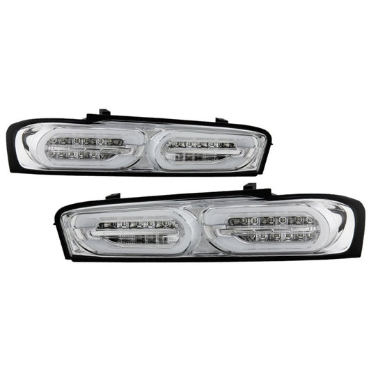 Spyder Chevy Camaro 16-18 Halogen LED Tail Lights Chrome ALT-YD-CCAM16HAL-SEQ-C 5087225
