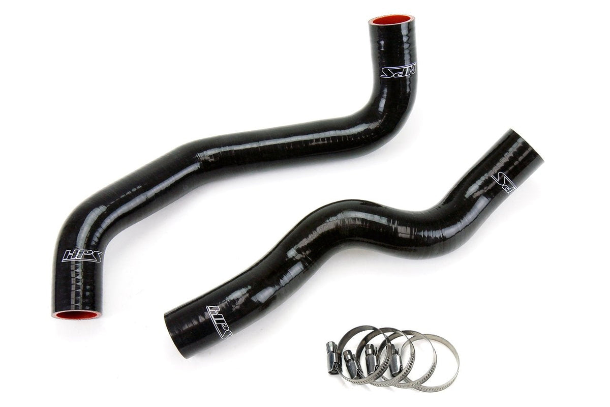 HPS Performance HPS Black Reinforced Silicone Radiator Hose Kit Coolant Nissan 09-18 370Z