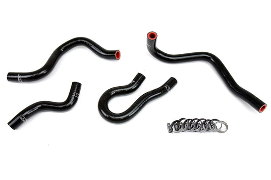HPS Performance HPS Reinforced Black Silicone Heater Hose Kit Coolant Honda 99-00 Civic EM1 Si B16 1.6L DOHC