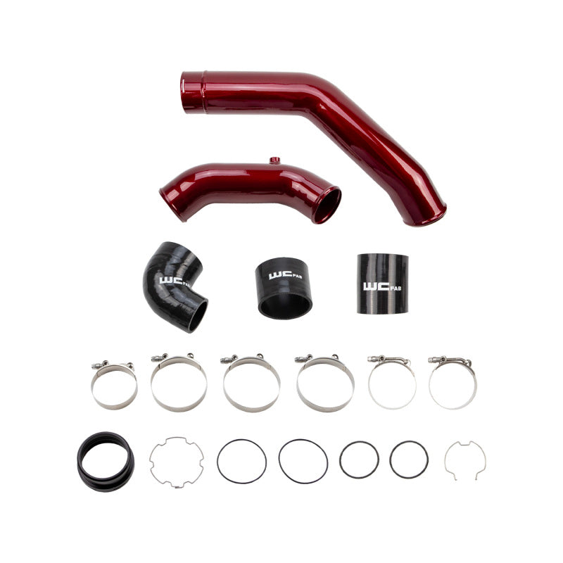 Wehrli 17-25 Ford Power Stroke 6.7L High Flow Intercooler Pipe Kit - Illusion Blueberry