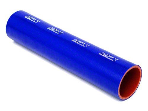HPS 1/2" ID, 1 Foot Length, Silicone Straight Coupler Tube Hose, High Temp 4-ply Reinforced, Blue, 13mm ID