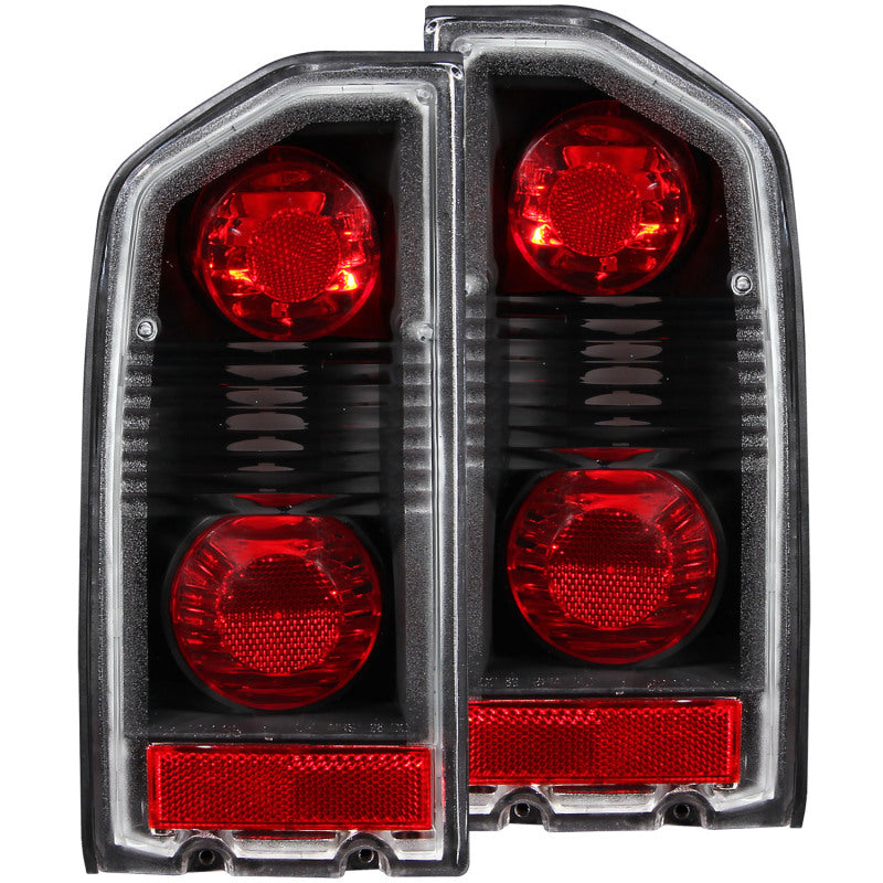 89-98 Sidekick Tail Light Pair, Black, ANZO 211134