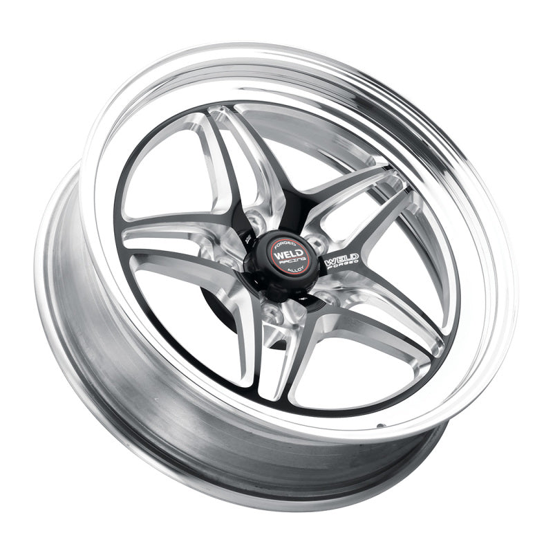 Weld S81 17x10 / 5x115 BP / 6.7in BS Black Wheel (High Pad) - Non-Beadlock