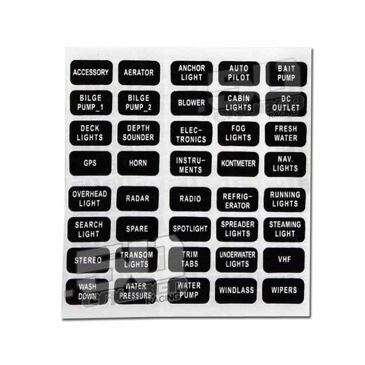 50 Caliber Racing 12 Way Standard LED Circuit Screw Fuse Block