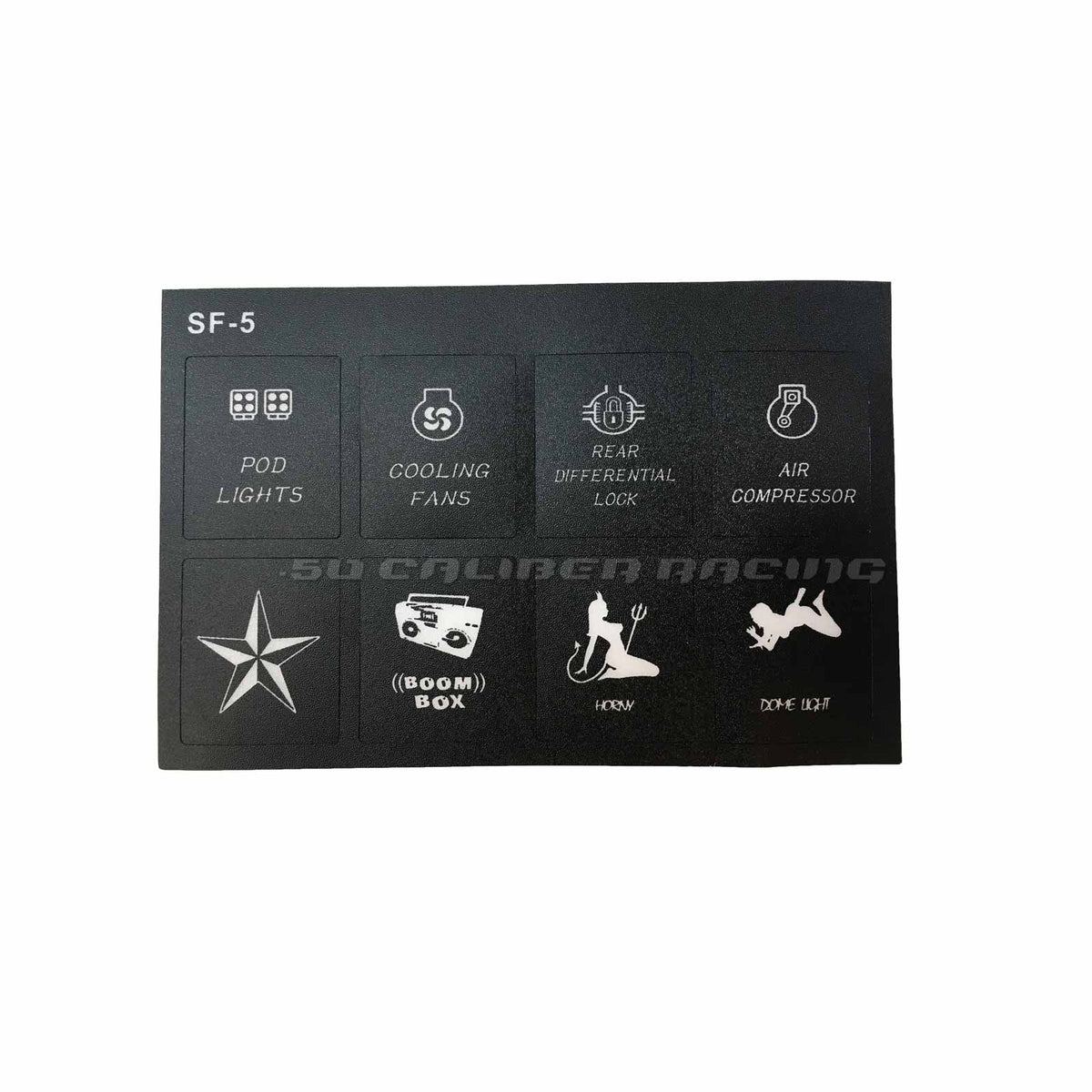 50 Caliber Racing Slim Mount 6 Switch Touch Panel
