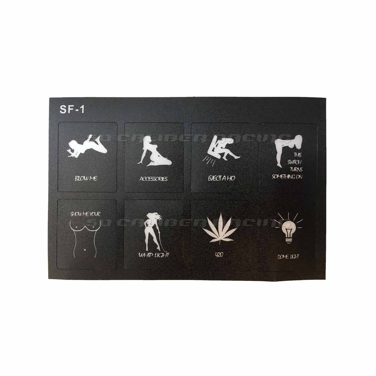 50 Caliber Racing Slim Mount 6 Switch Touch Panel