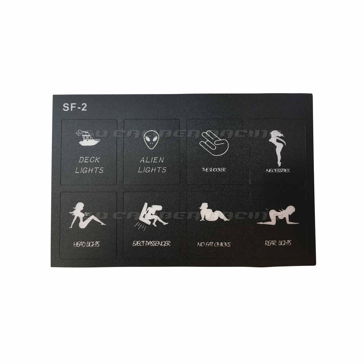 50 Caliber Racing Slim Mount 6 Switch Touch Panel