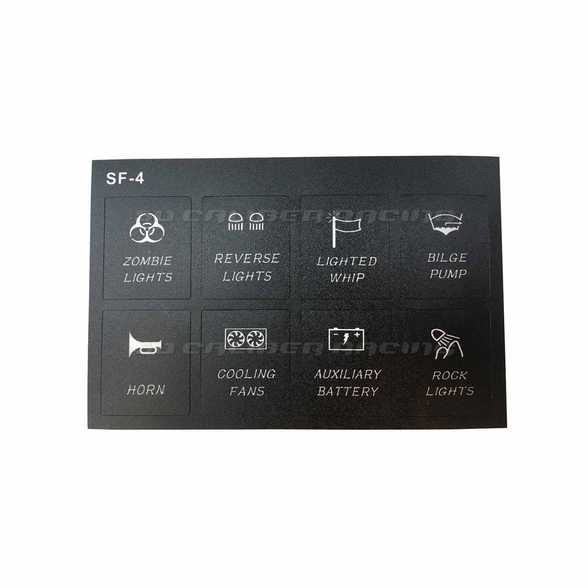 50 Caliber Racing Slim Mount 6 Switch Touch Panel