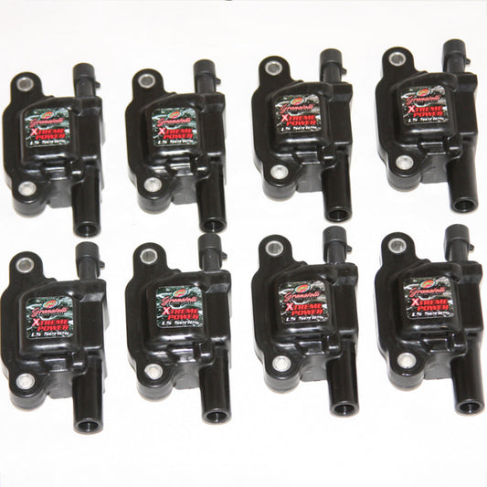 797 Offroad Granatelli 14-23 GM LT Direct Ignition Coil Packs - Black (Set of 8)