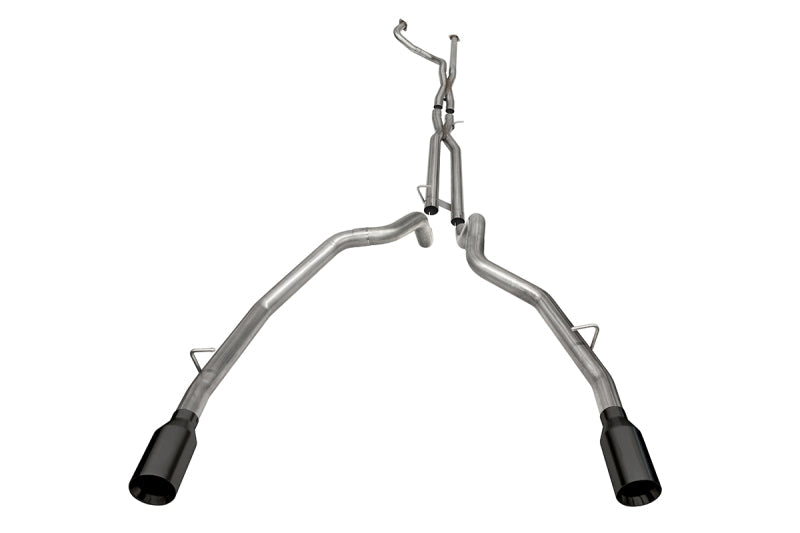CORSA Performance 21-22 Dodge Ram TRX Crew Cab Baja Catback Exhaust Dual Rear Black Tip 21190BPC