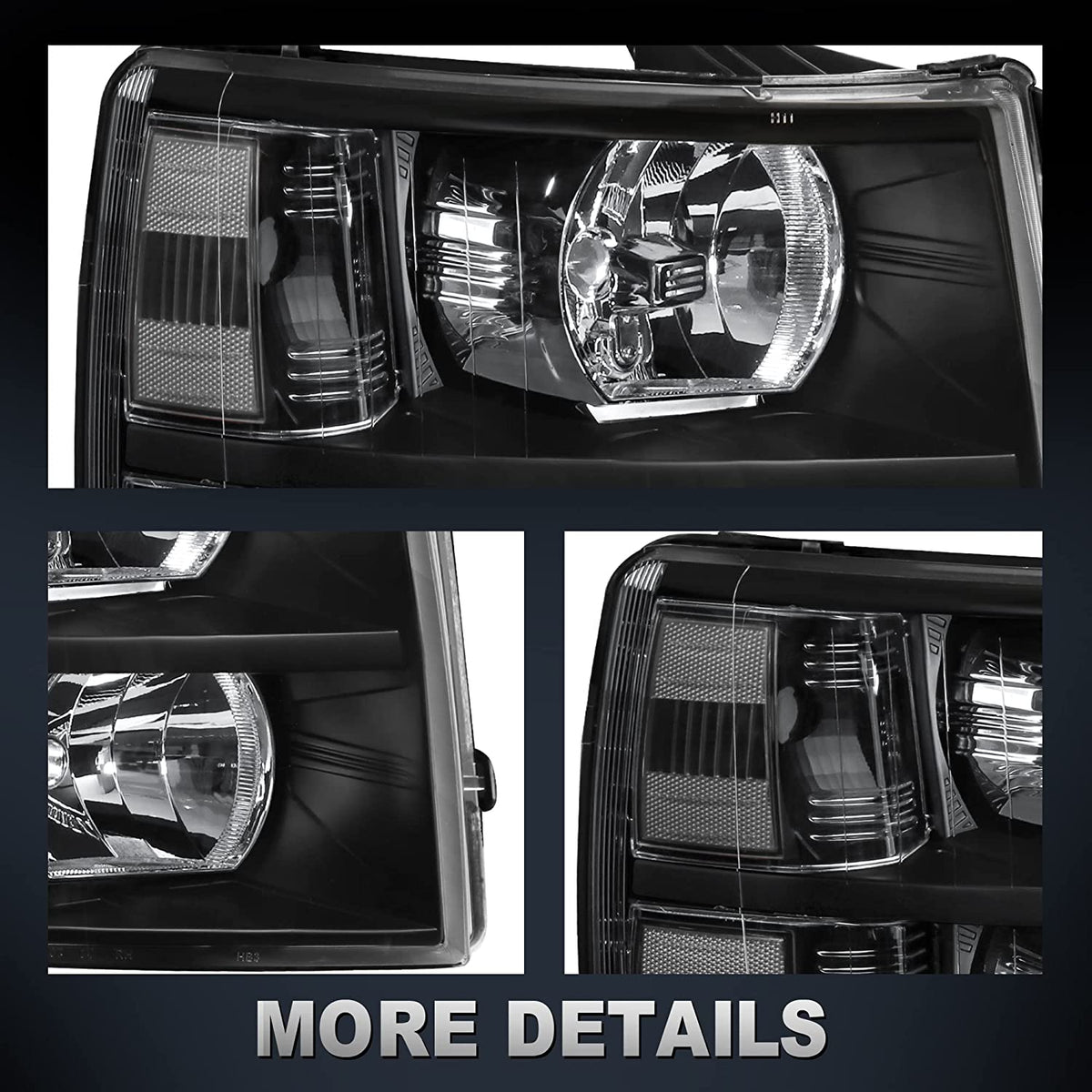 2007-2013 Chevrolet Silverado 1500 / 2500 HD / 3500 HD Headlights – Pair