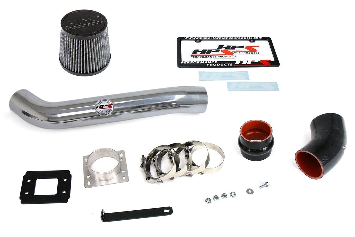 HPS Shortram Air Intake Kit 1989-1995 Toyota 4Runner 22RE 2.4L, Polish