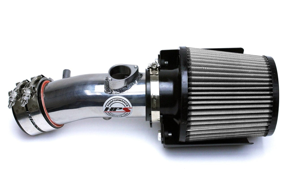 HPS Shortram Air Intake Kit 2012-2013 Mazda Mazda3 2.0L Skyactiv, Includes Heat Shield, Polish