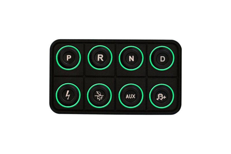 AEM EV 8 Button Keypad CAN Based Programmable Backlighting 30-8400