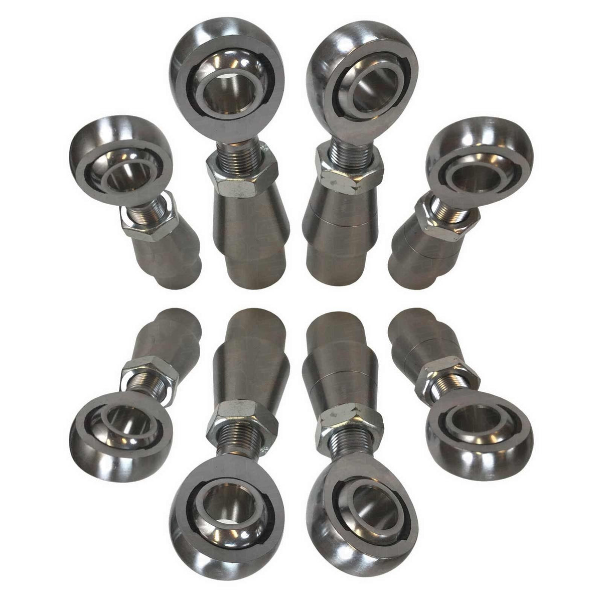50 Caliber Racing 4 Link Rod End Kit - 1/2" Chromoly Heim - 1" OD Tubing