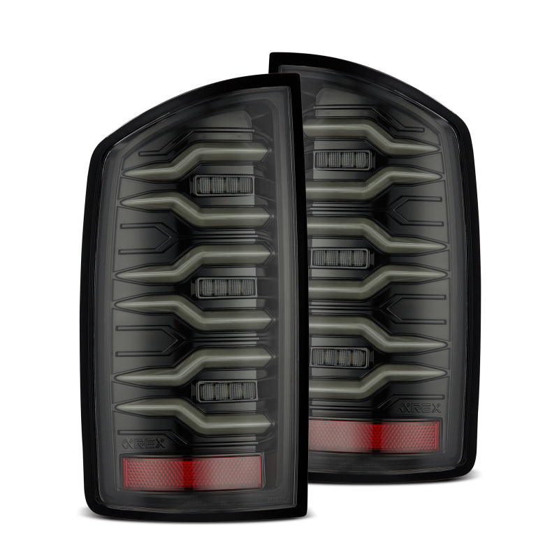 AlphaRex 02-06 Dodge Ram1500/03-06 Dodge Ram 2500/3500 Truck LUXX-Series LED Tail Lights Alpha-Black 641020