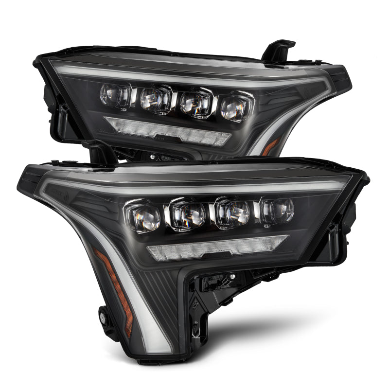 AlphaRex 22-23 Toyota Tundra NOVA-Series Headlights Black w/White DRL - Req 810029 OR 810030 880862