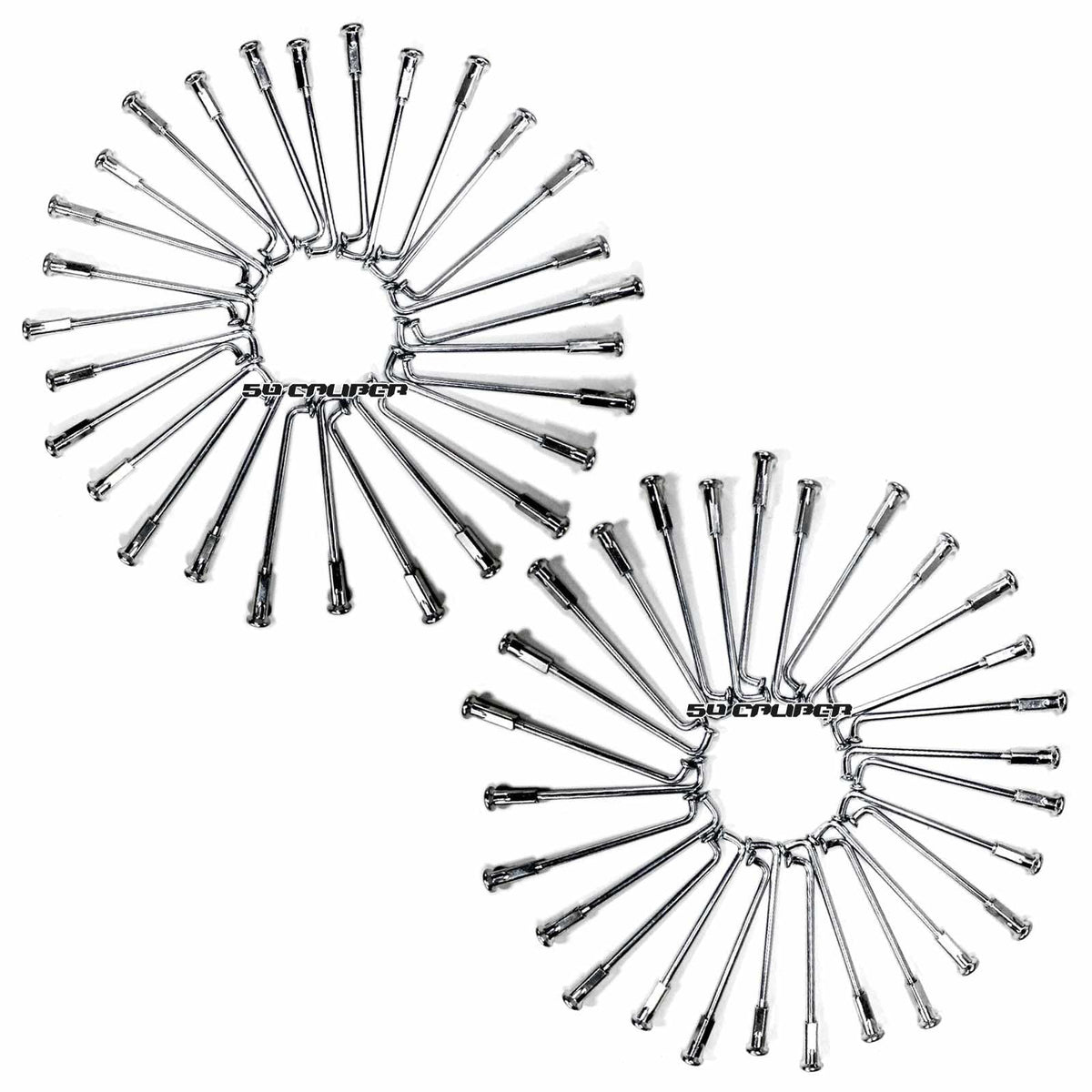 50 Caliber Racing 2 Pit Bike Rims 10 inch 28 Hole + Spokes